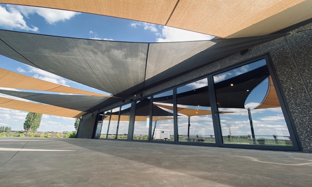 Voile d'ombrage terrasse Dartmoor Cottage